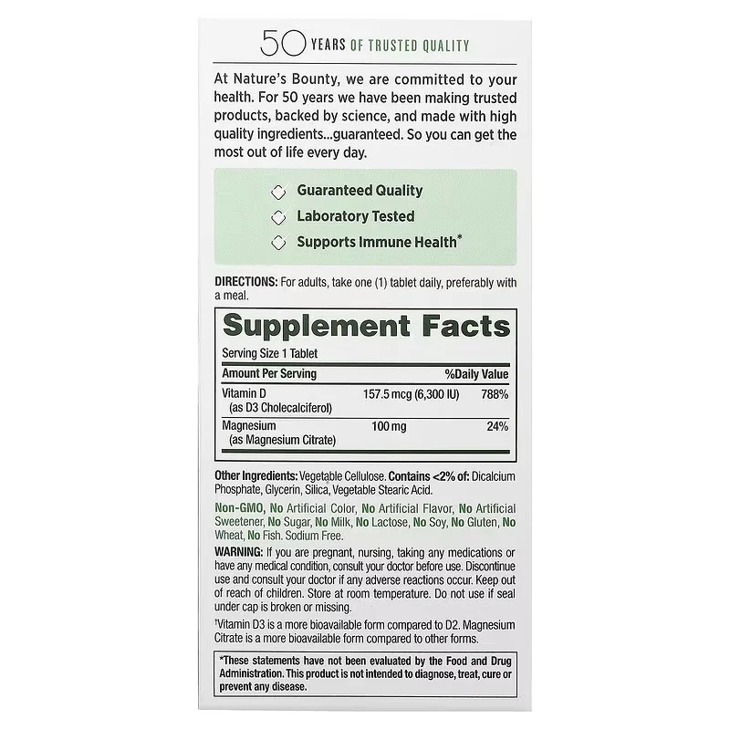 Advanced Vitamin D3 with Magnesium Citrate - Image 4