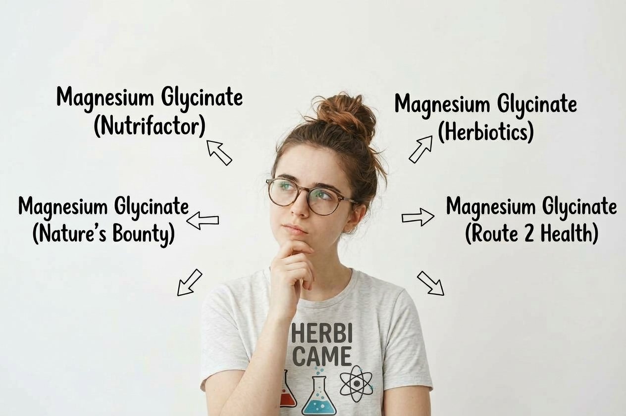 Magnesium Glycinate in Pakistan – Nature’s Bounty vs Herbiotics vs Nutrifactor